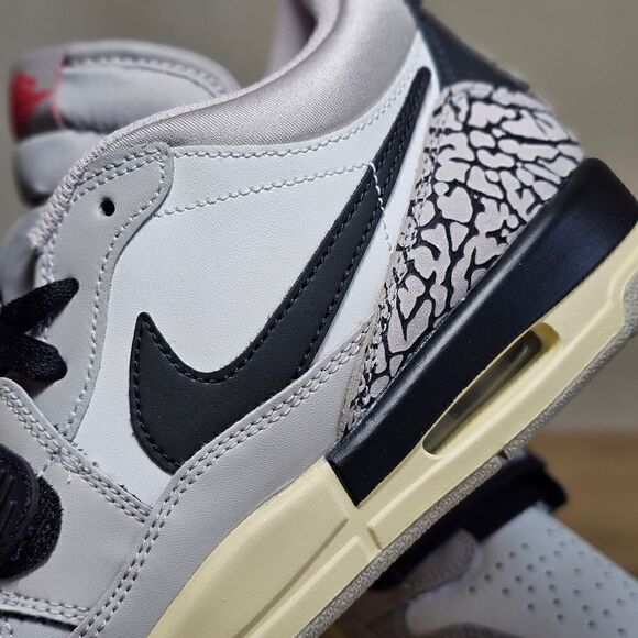 Nike Air Jordan Legacy 312 Low Grey Cement Women's 6.5 Black White CD9054-101 SE - Picture 6 of 16